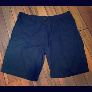Black cargo shorts